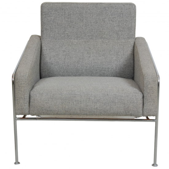 For Sale Arne jacobsen Airport loungechair in grey Hallingdal fabric